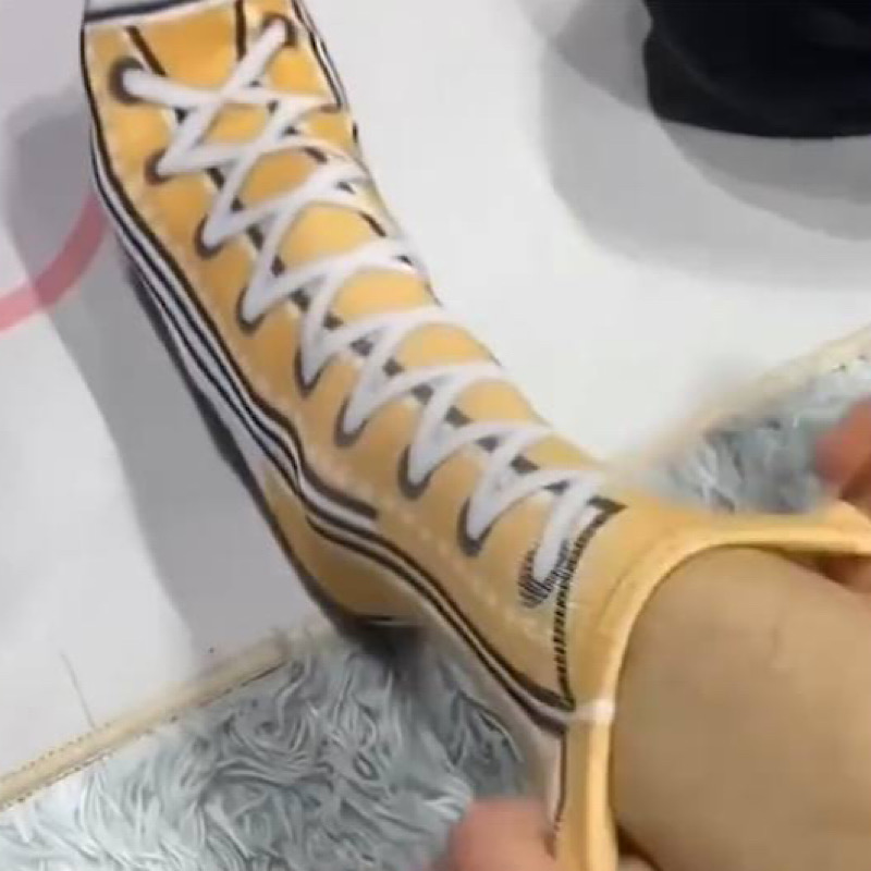 جوراب طرح کتانی آل استار