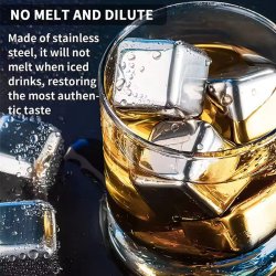 یخ مکعبی تمام استیل بسته 4 عددی