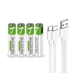 باتری نیم قلمی قابل شارژ بسته 4 عددی